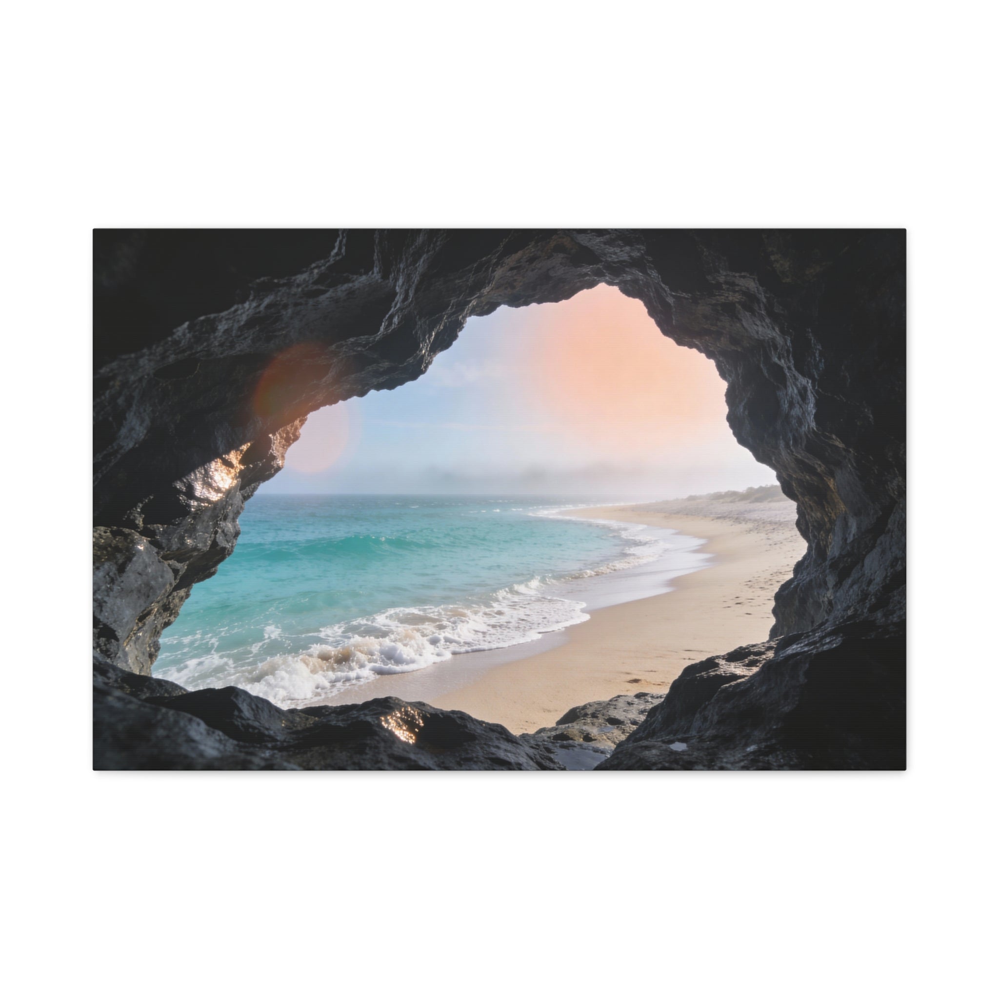 Coastal Horizons - Sea Cave Opening - Framed Cove