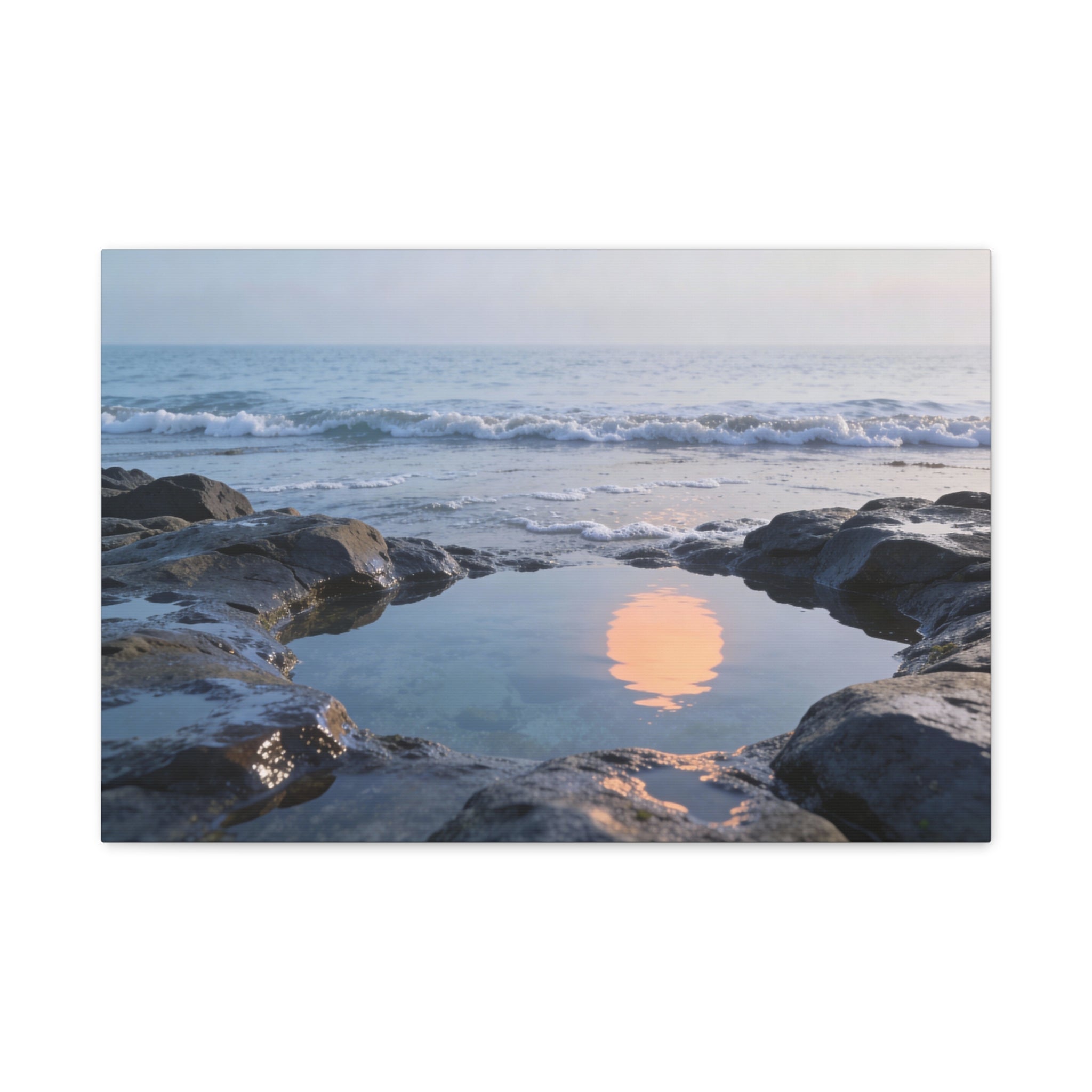Coastal Horizons - Rocky Tide Pools Reflection