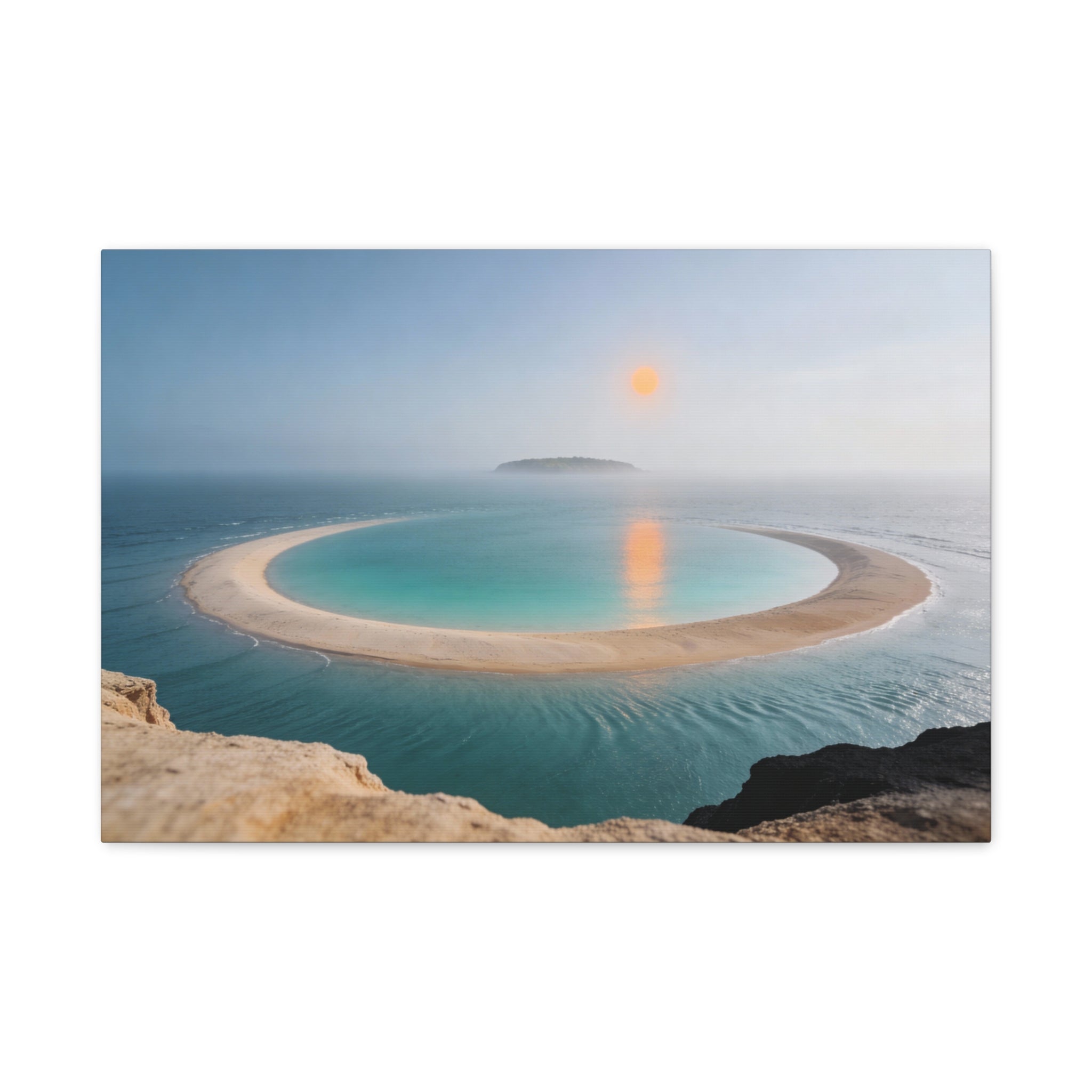 Coastal Horizons - Lagoon Overlook - Aerial Sandbar Curve