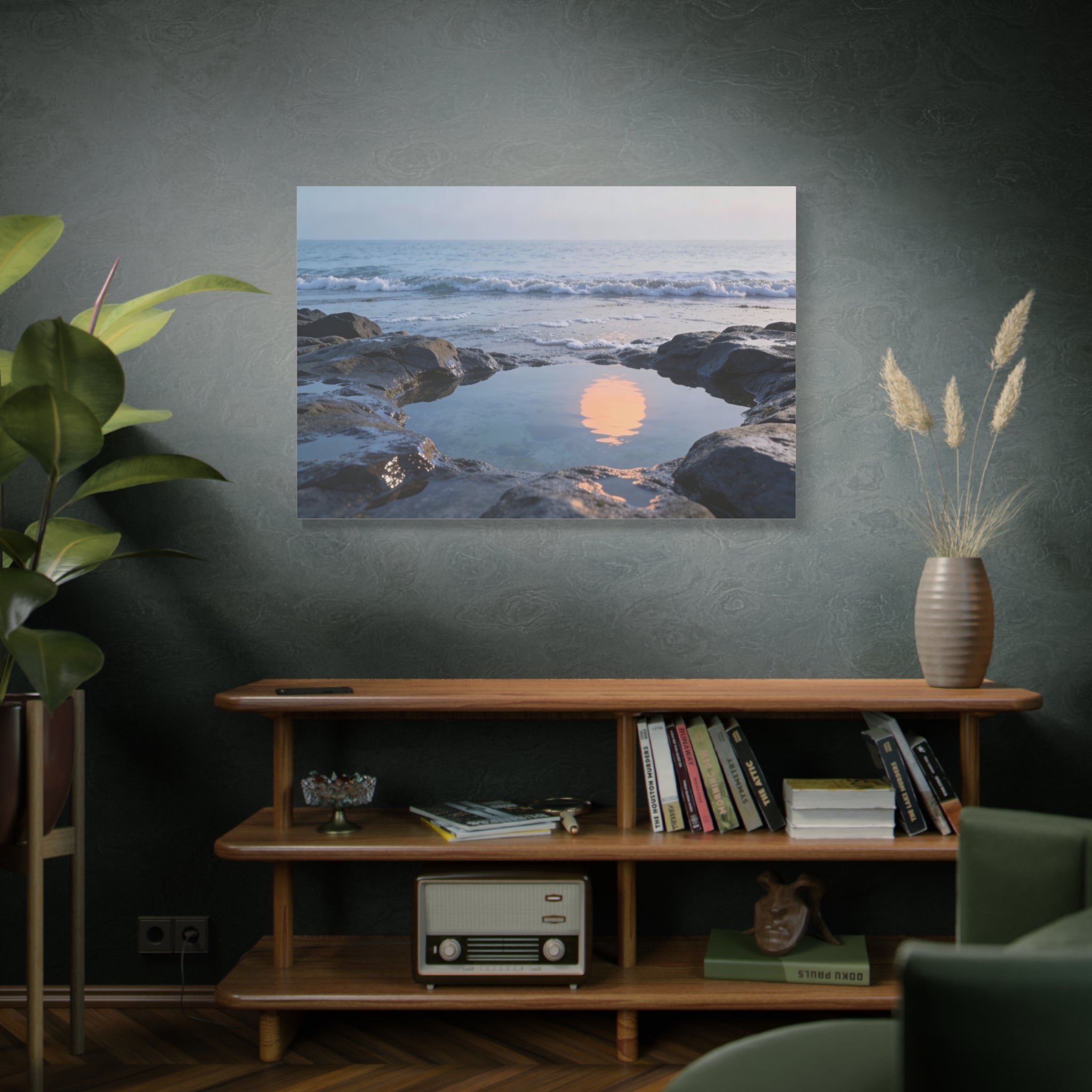 Coastal Horizons - Rocky Tide Pools Reflection