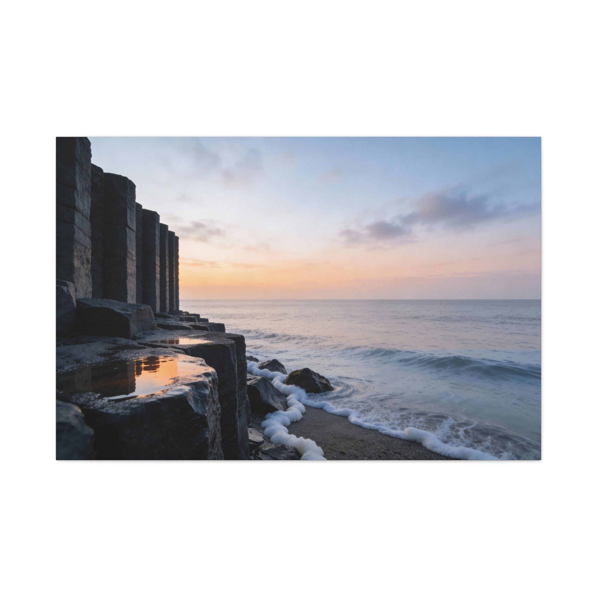 Coastal Horizons - Basalt Columns - Foam Edge