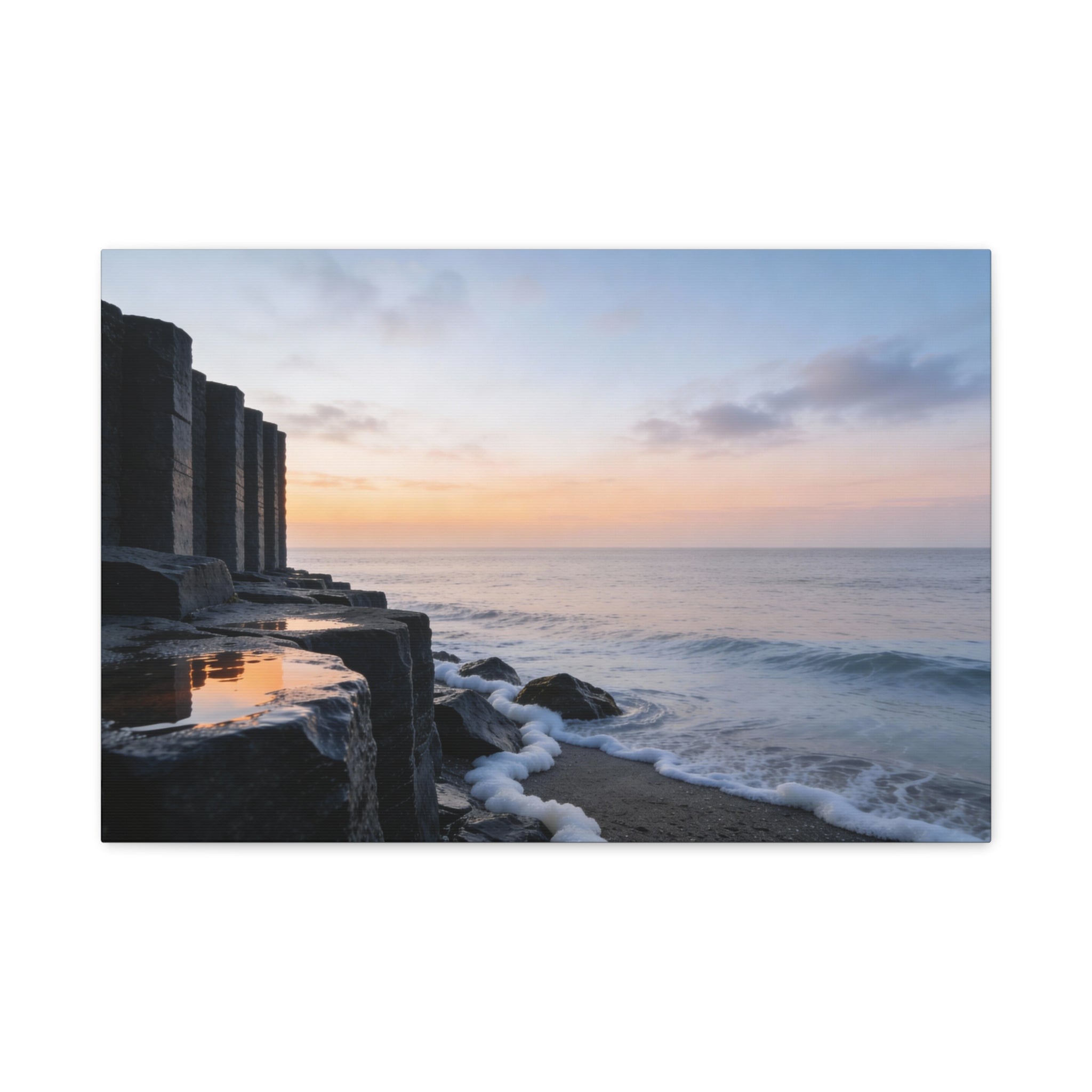 Coastal Horizons - Basalt Columns - Foam Edge