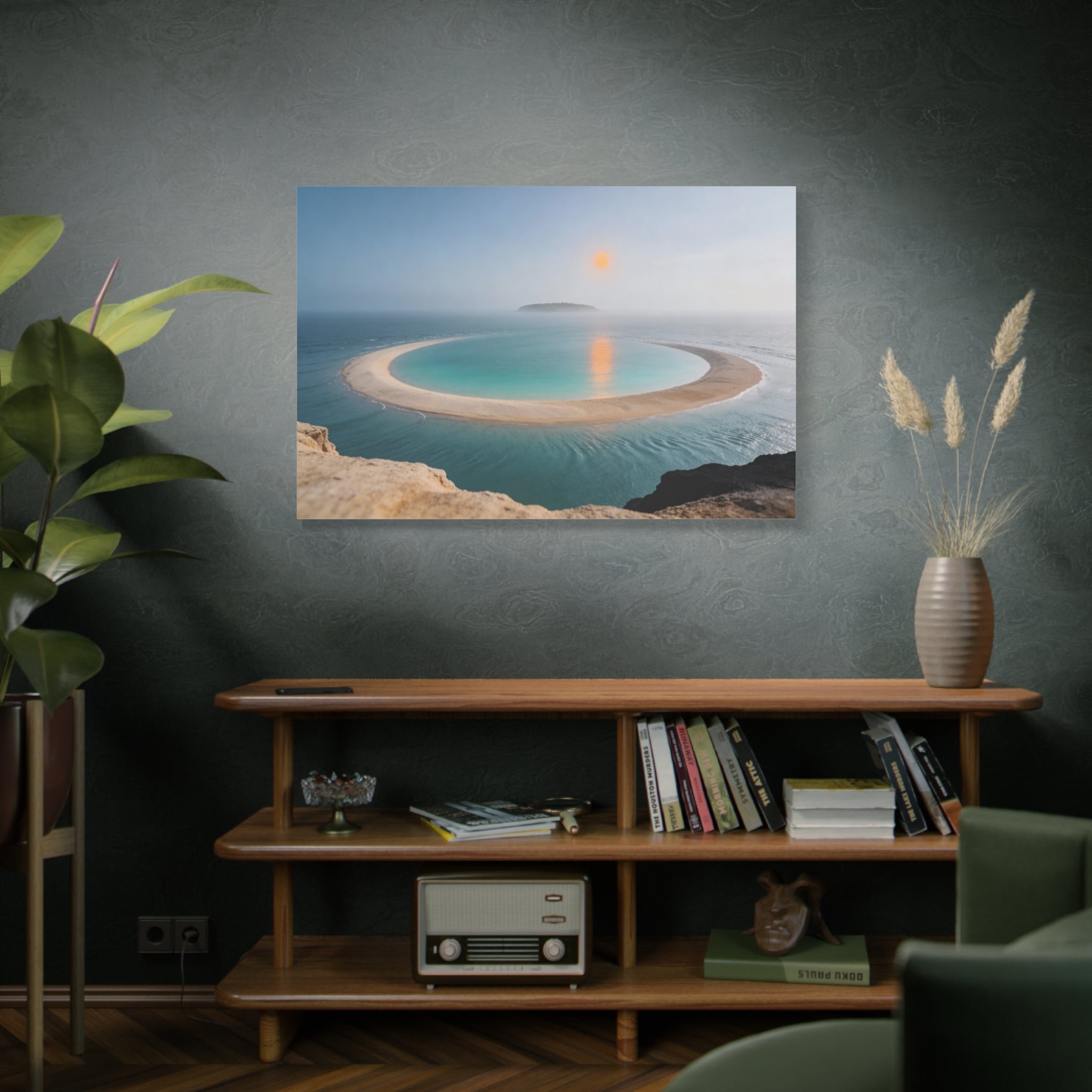 Coastal Horizons - Lagoon Overlook - Aerial Sandbar Curve