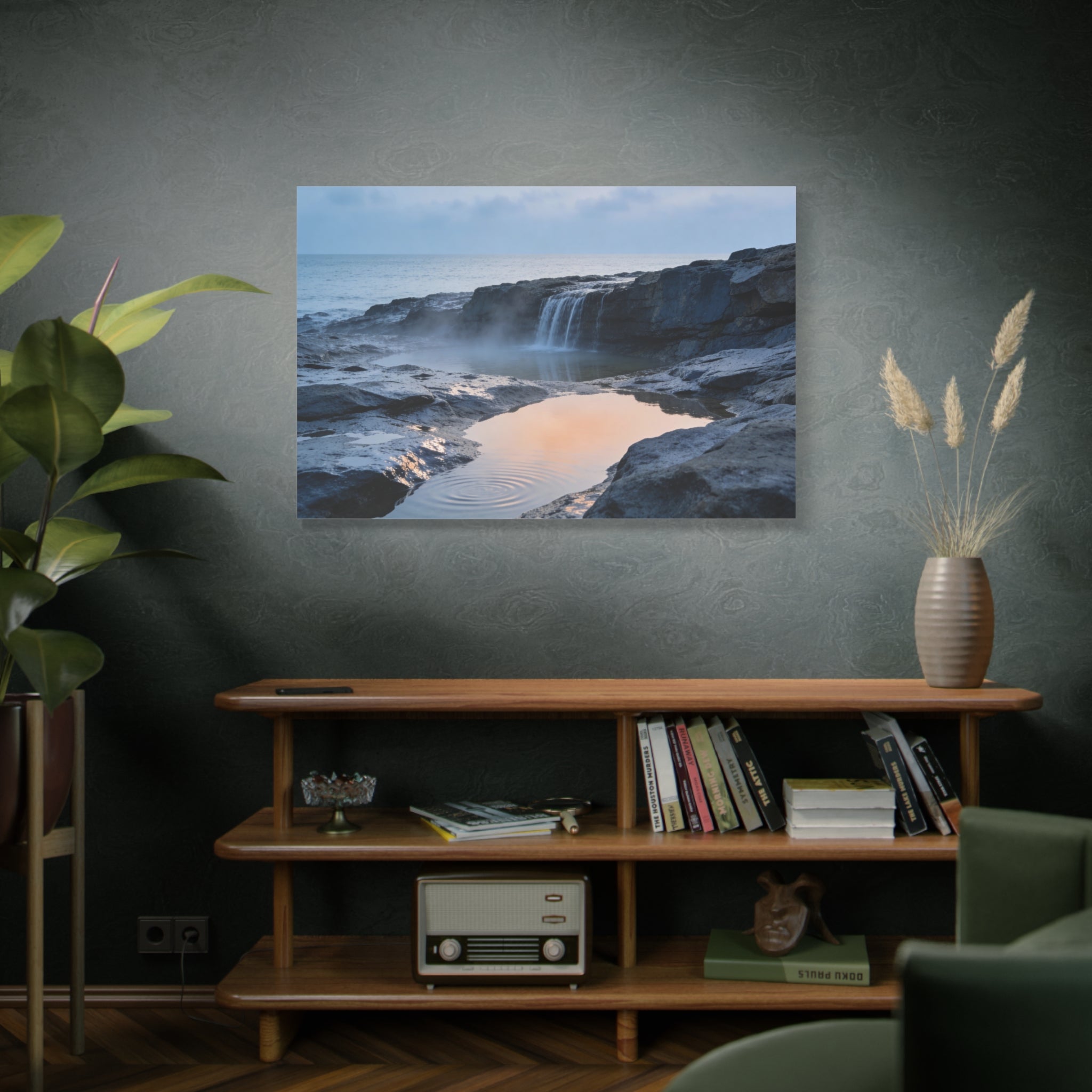 Coastal Horizons - Gentle Coastal Waterfall