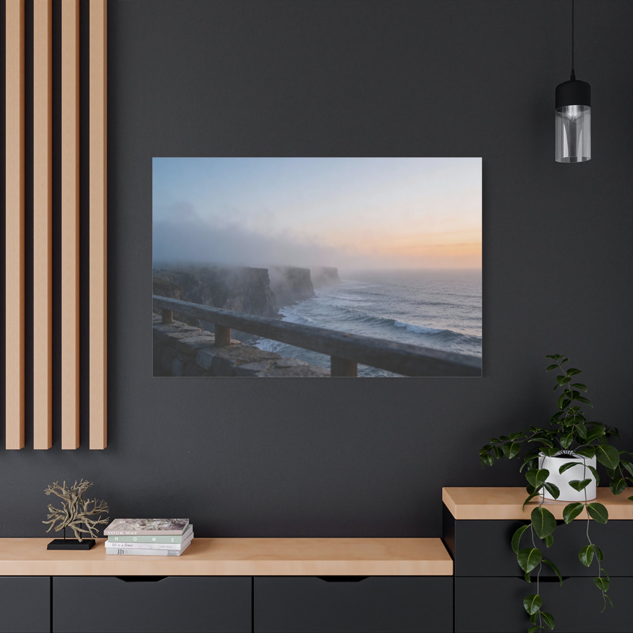 Coastal Horizons - Misty Headland Lookout