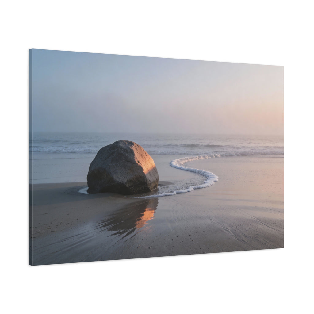 Coastal Horizons - Single Boulder - Tide Line