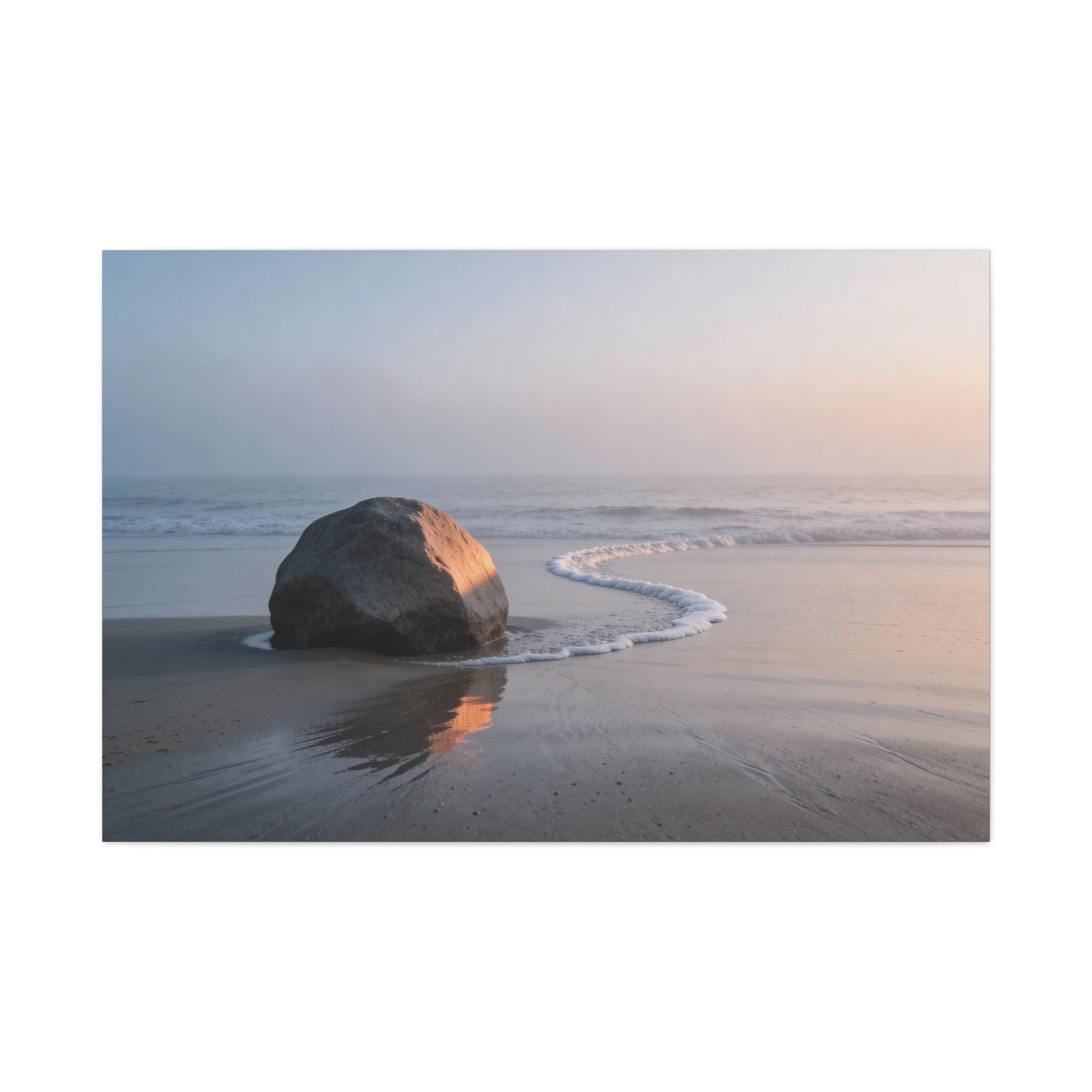 Coastal Horizons - Single Boulder - Tide Line