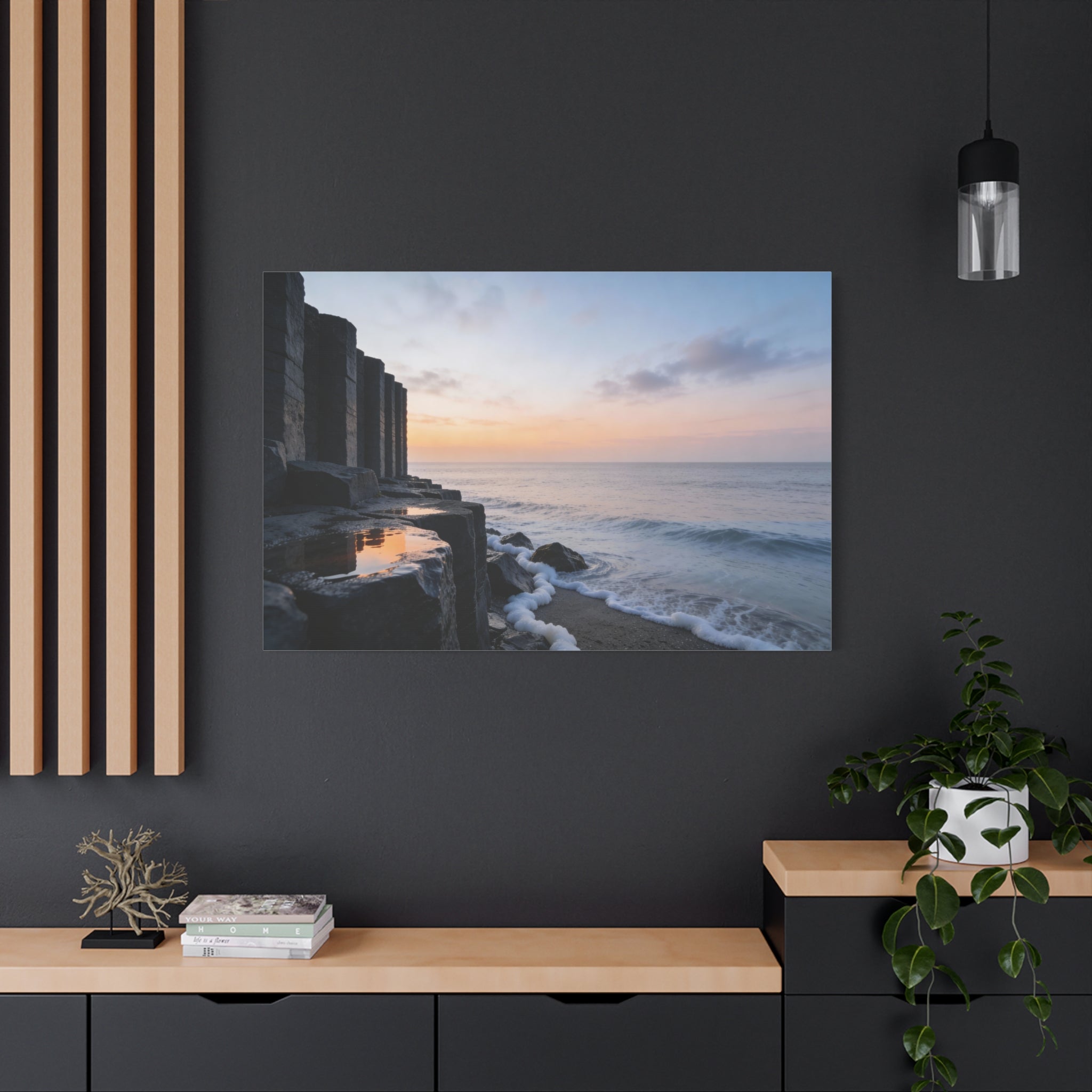 Coastal Horizons - Basalt Columns - Foam Edge