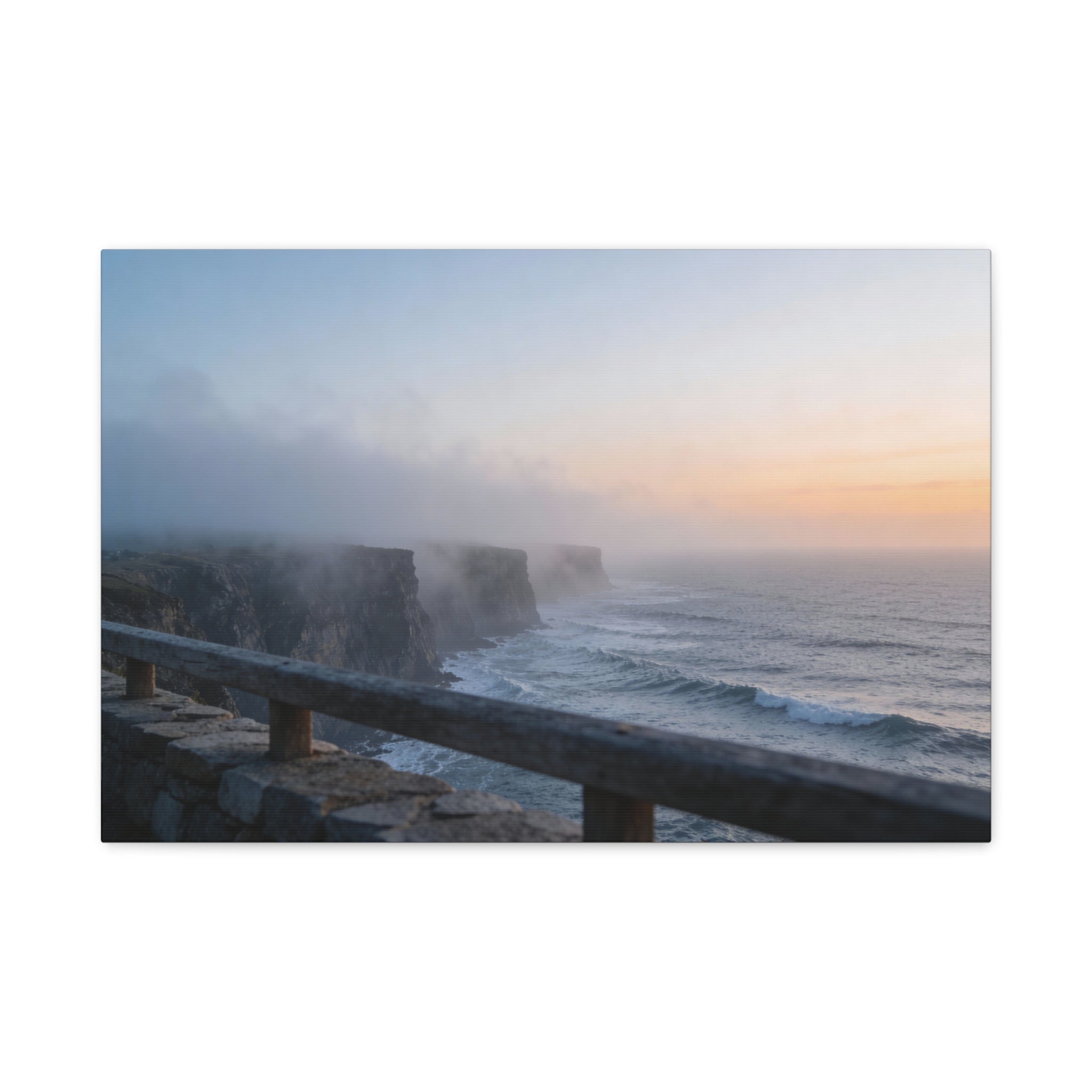 Coastal Horizons - Misty Headland Lookout
