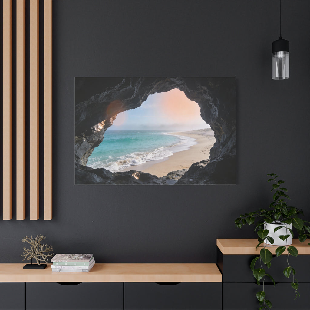 Coastal Horizons - Sea Cave Opening - Framed Cove