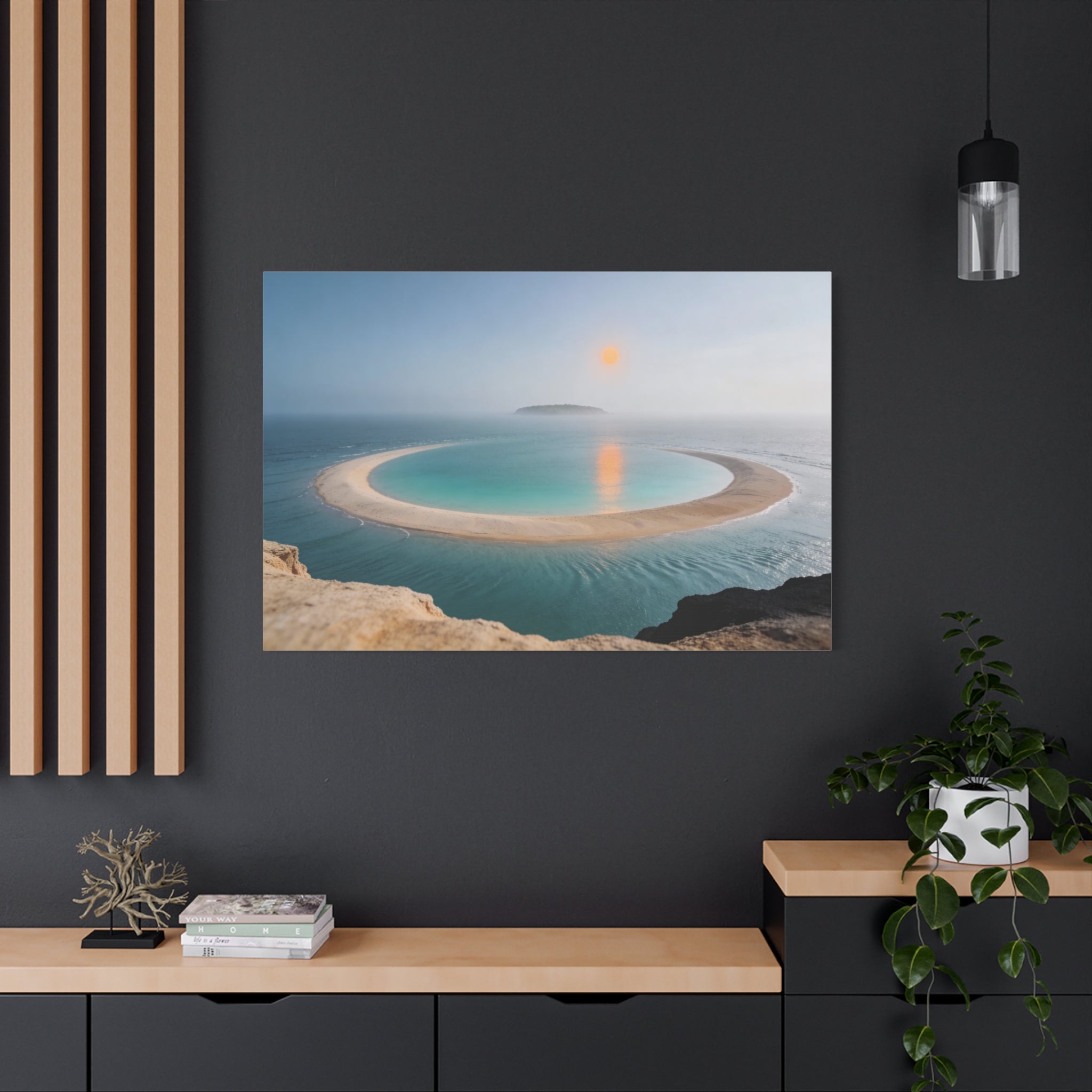 Coastal Horizons - Lagoon Overlook - Aerial Sandbar Curve