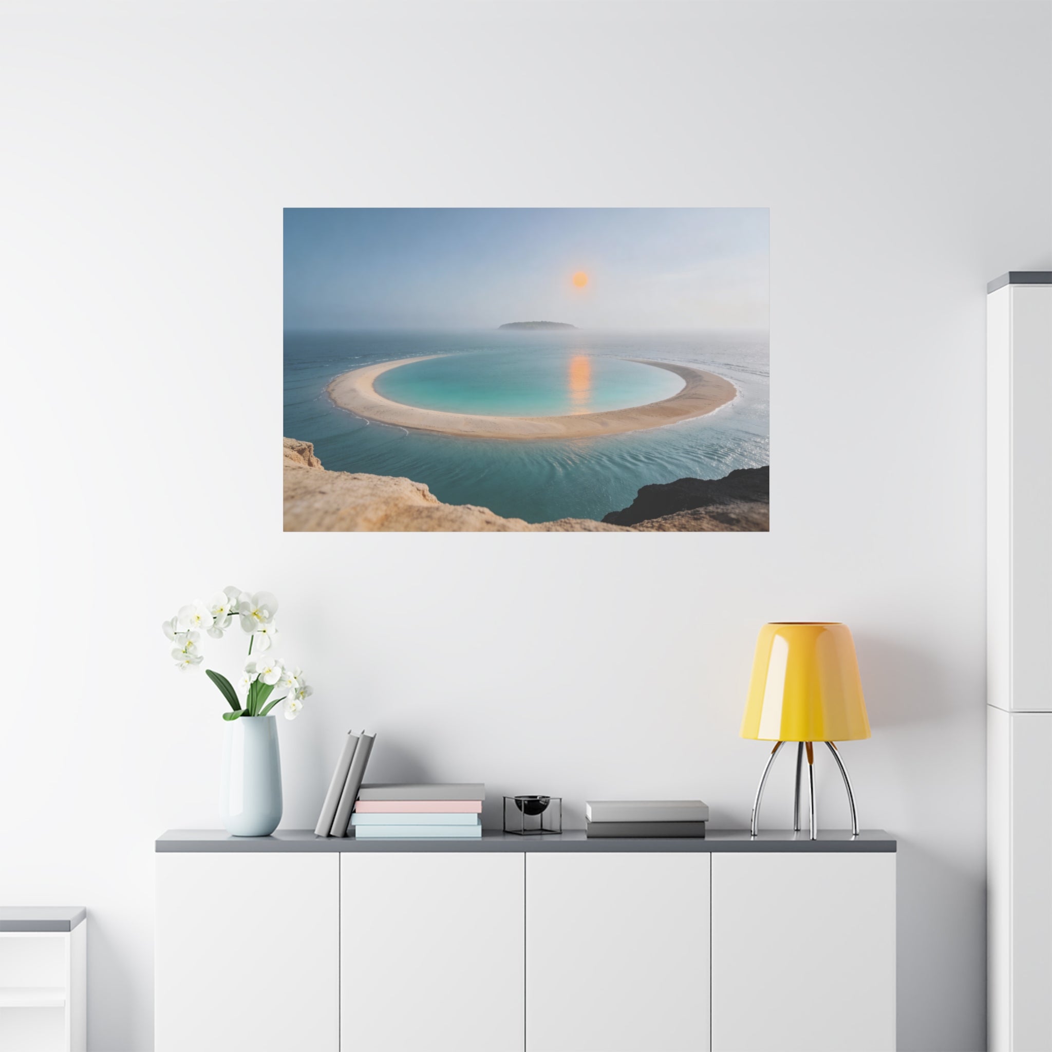 Coastal Horizons - Lagoon Overlook - Aerial Sandbar Curve