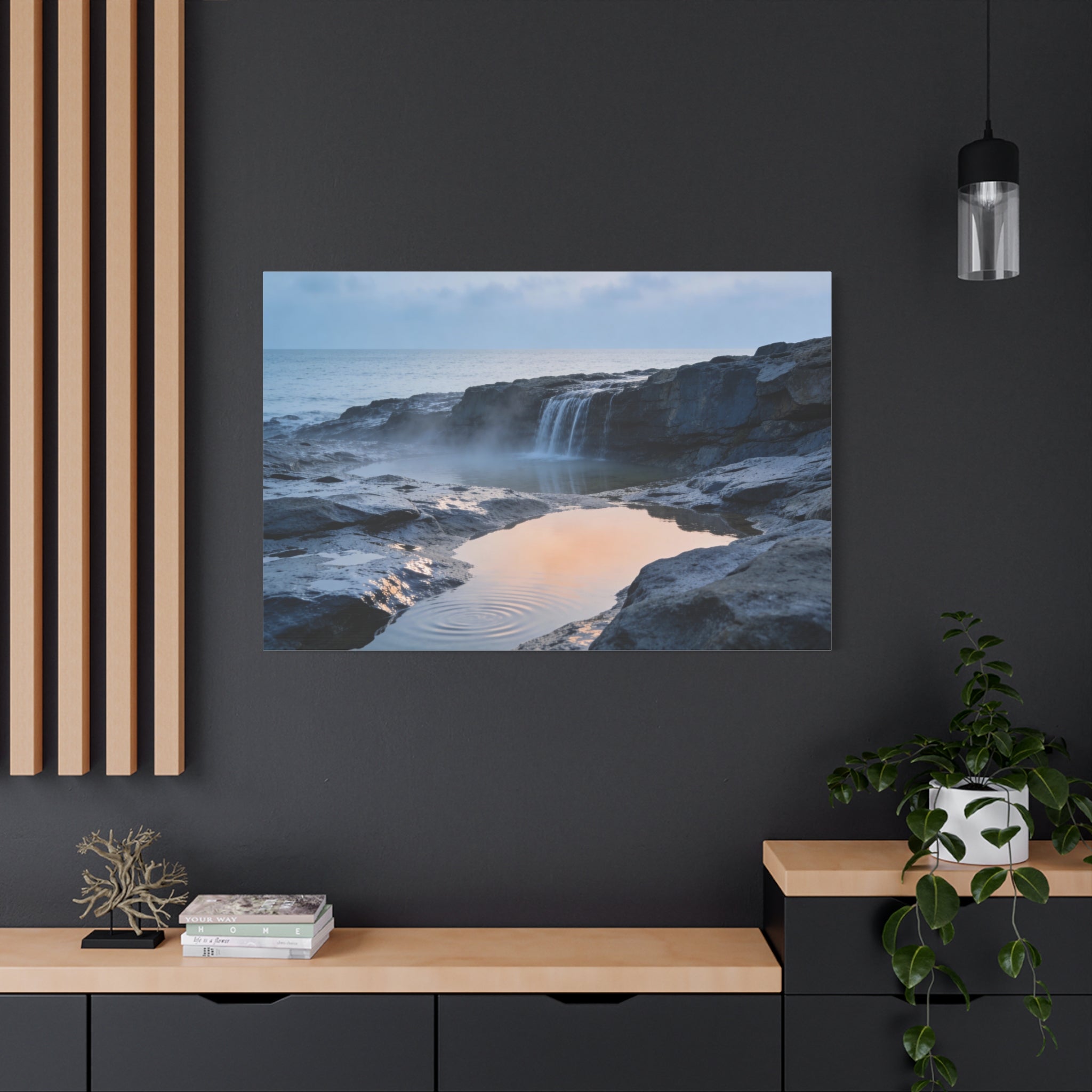 Coastal Horizons - Gentle Coastal Waterfall