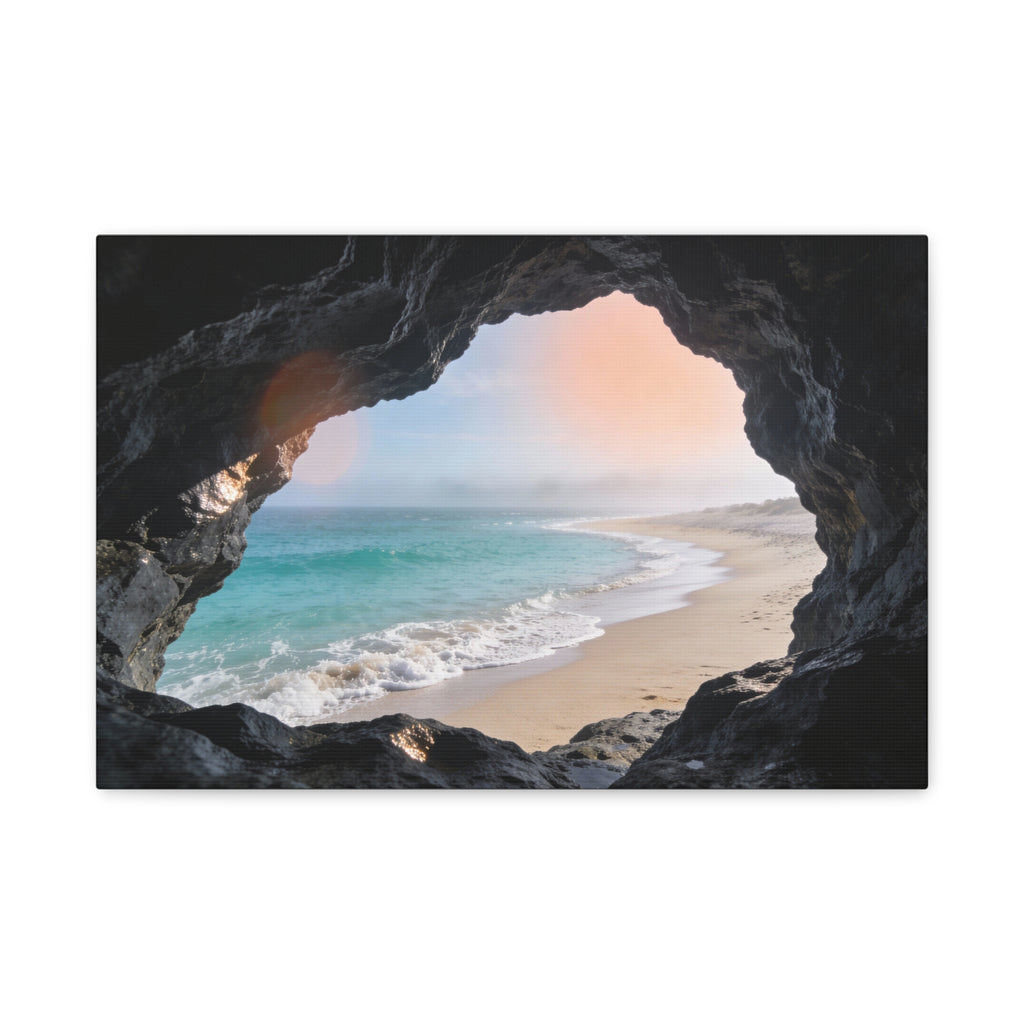Coastal Horizons - Sea Cave Opening - Framed Cove