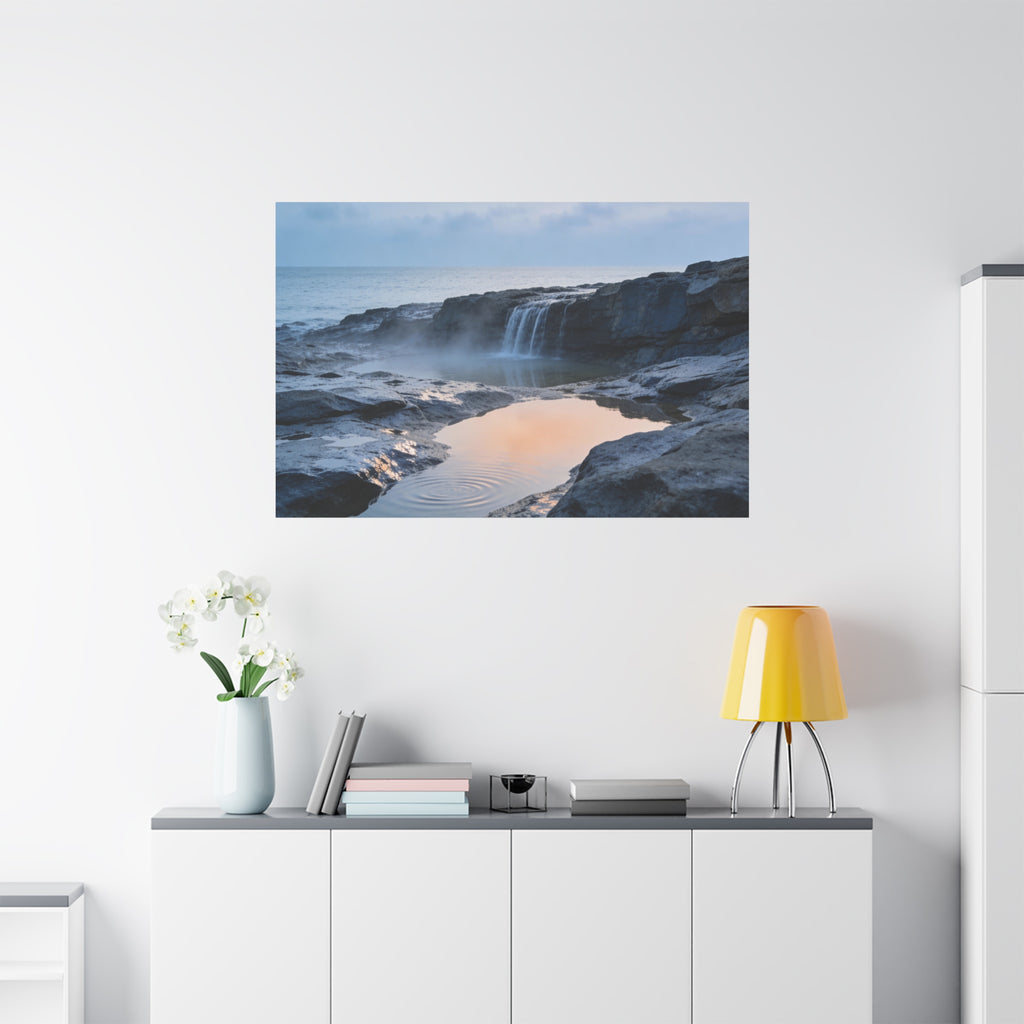 Coastal Horizons - Gentle Coastal Waterfall