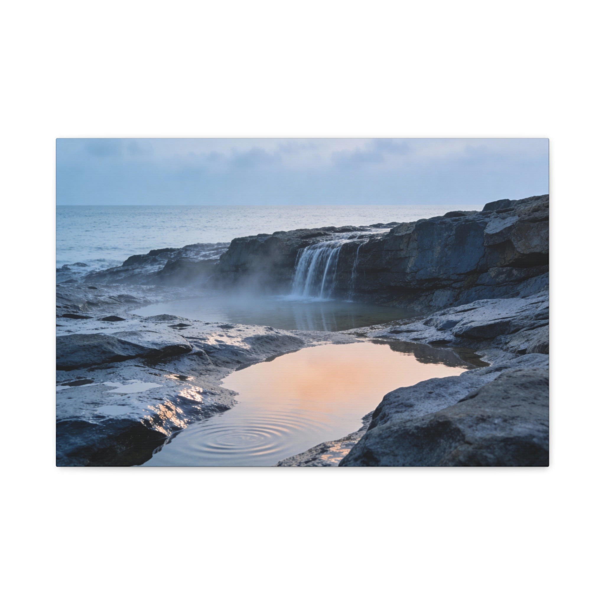 Coastal Horizons - Gentle Coastal Waterfall
