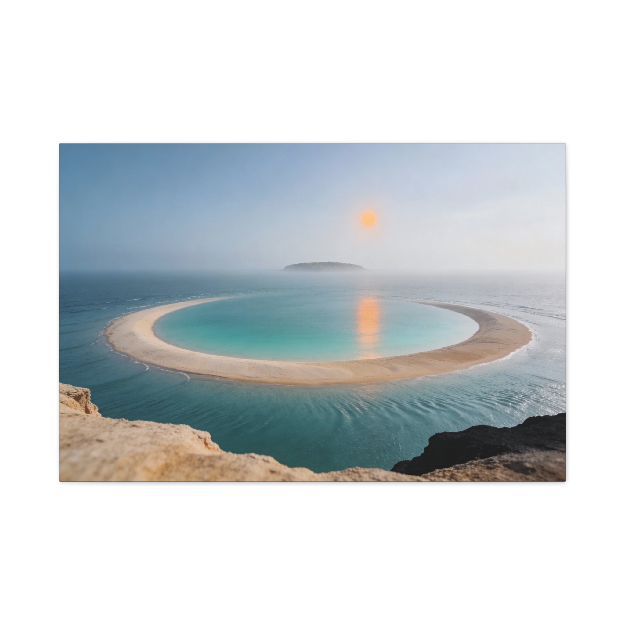 Coastal Horizons - Lagoon Overlook - Aerial Sandbar Curve