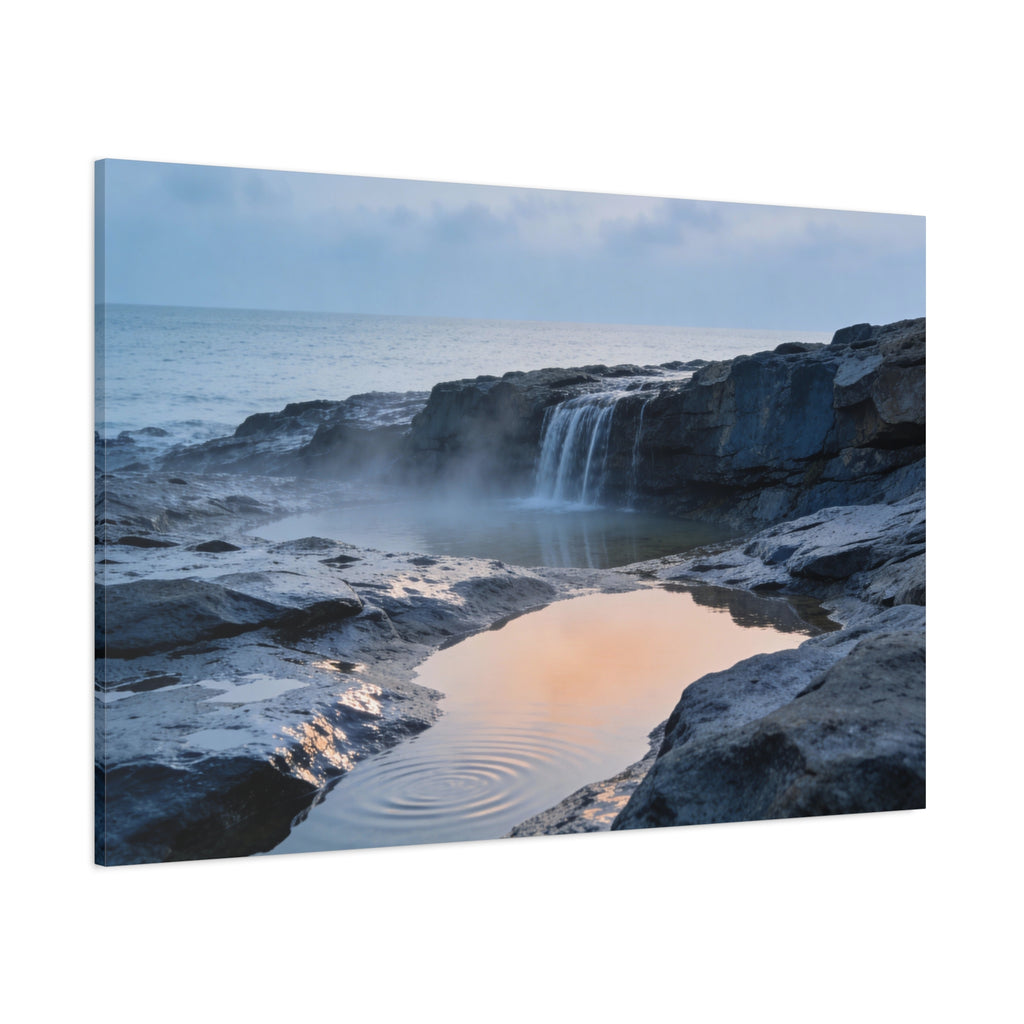 Coastal Horizons - Gentle Coastal Waterfall