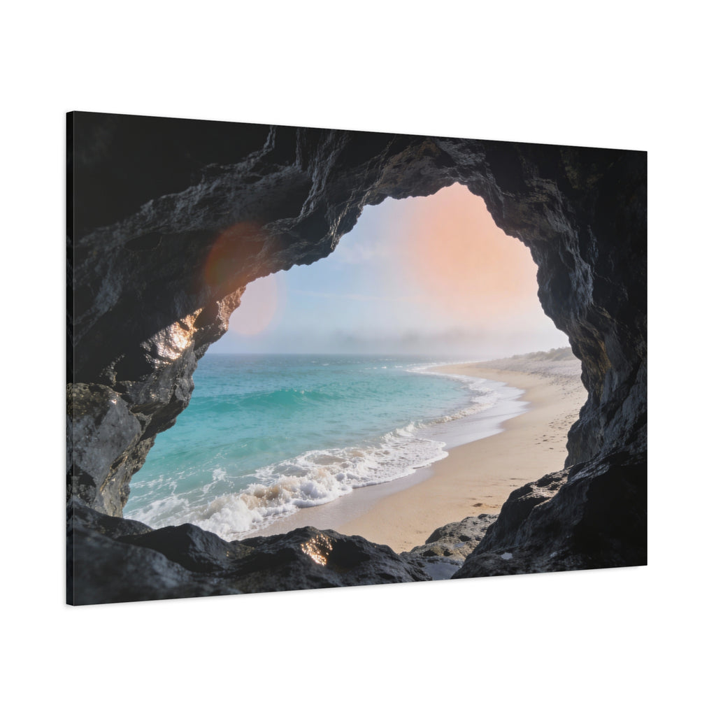 Coastal Horizons - Sea Cave Opening - Framed Cove
