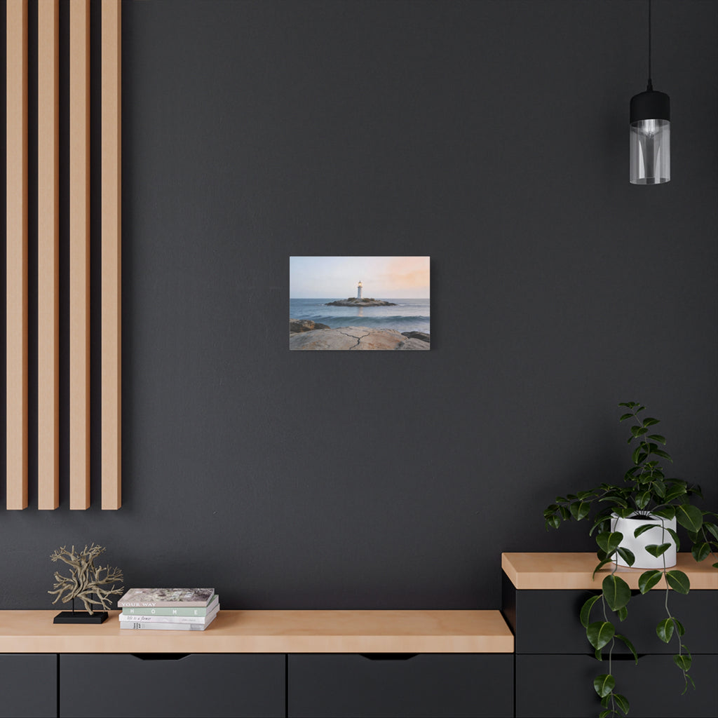 Coastal Horizons - Lighthouse On Rock - Architectural Anchor